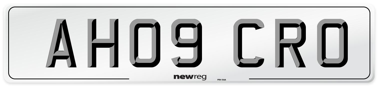 AH09 CRO Number Plate from New Reg